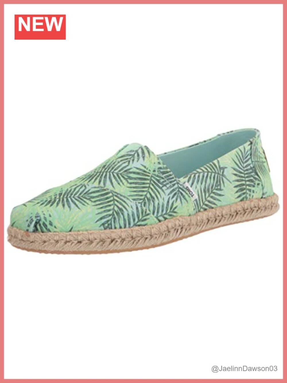 TOMS Womens Alpargata Rope Espadrilles Canvas Slip-On Loafers